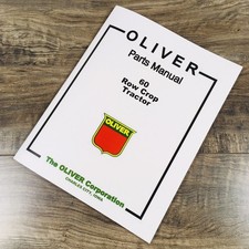 Oliver 60 Row Crop Tractor Parts Manual Catalog Book Assembly Schematics Views picture