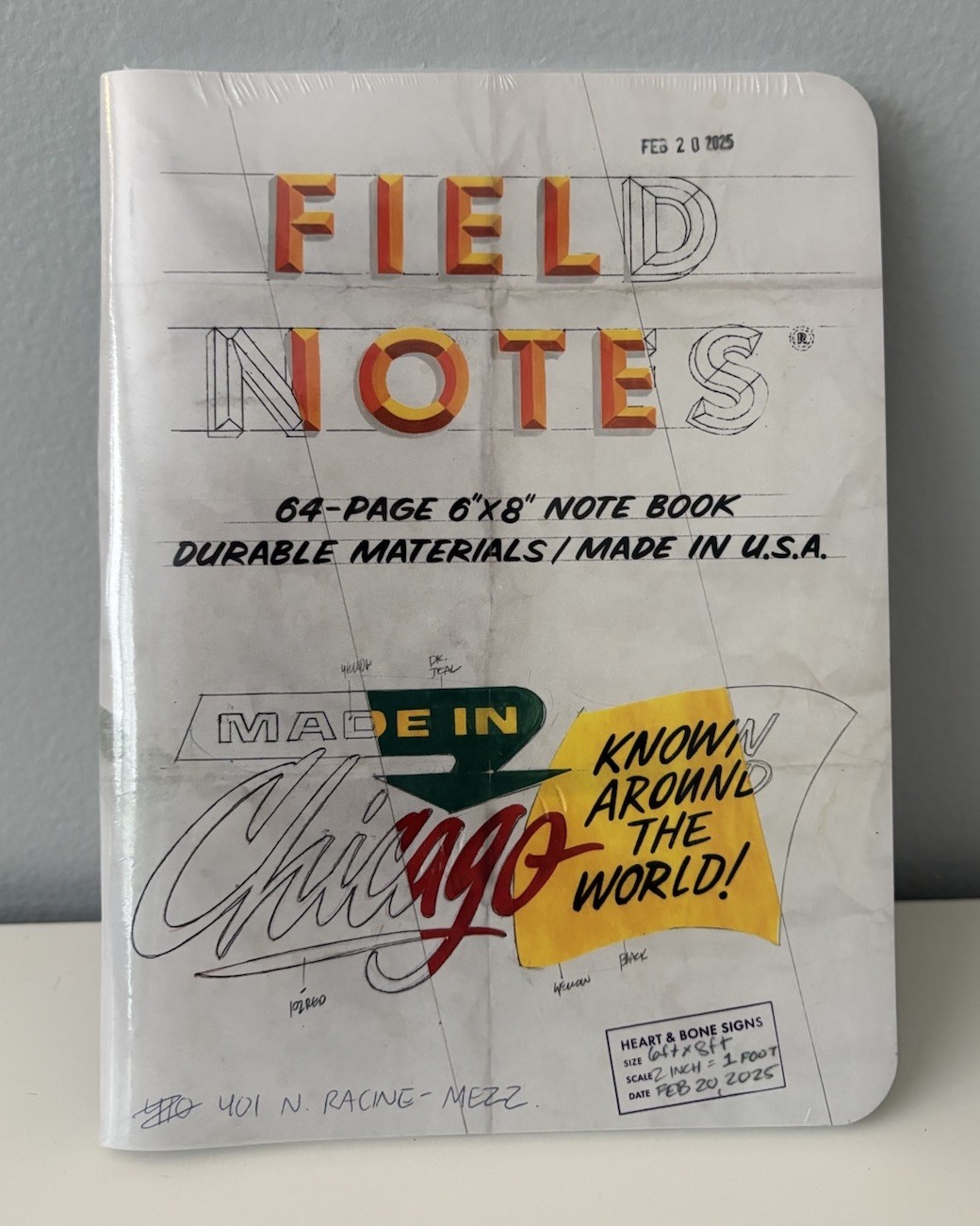 Field Notes 64 Page 6x8 Note Book Durable Materials USA Chicago 2 Pack New Field Notes 64 Page 6x8 Note Book Durable Materials USA Chicago 2 Pack New
