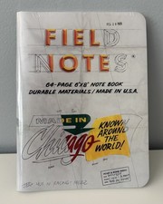 Field Notes 64 Page 6x8 Note Book Durable Materials USA Chicago 2 Pack New picture
