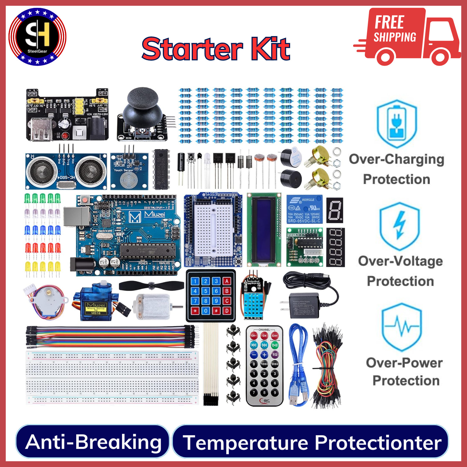 Complete Arduino Starter Kit: Microcontroller, Modules & Tutorials For Beginners Complete Arduino Starter Kit: Microcontroller, Modules & Tutorials For Beginners