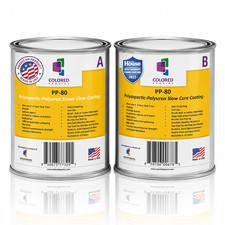Colored Epoxies PP-80 Polyaspartic Floor Coating High Solids Clear Topcoat picture
