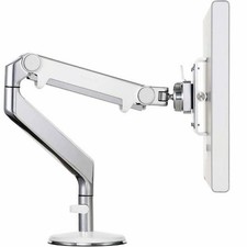 Humanscale M8 Clamp Mount Dual Monitor Arms Set, Polished Aluminum, (3377499) picture