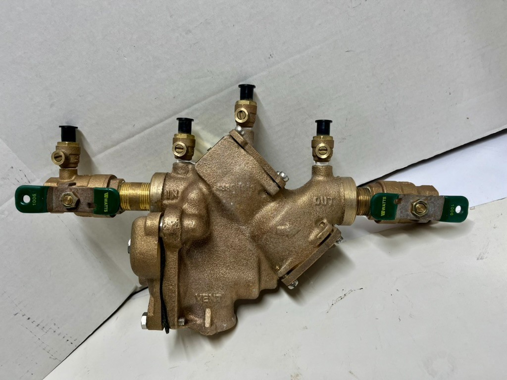 NEW WATTS 3/4 909-QT RPZ Reduced Pressure Zone Backflow Preventer Reducer Bronze NEW WATTS 3/4 909-QT RPZ Reduced Pressure Zone Backflow Preventer Reducer Bronze