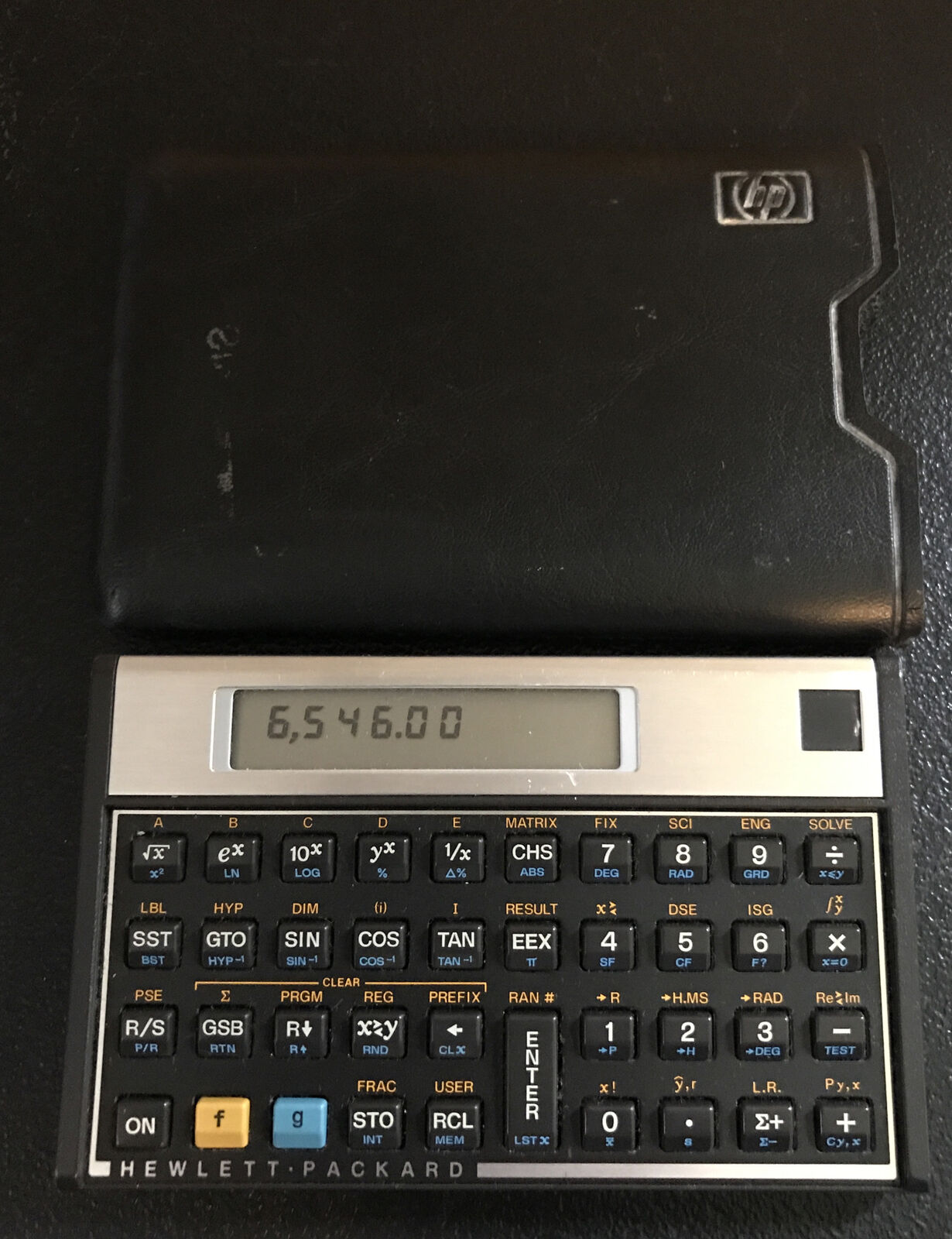 Vintage Hewlett Packard HP 12C Financial Calculator 871B Works With Case