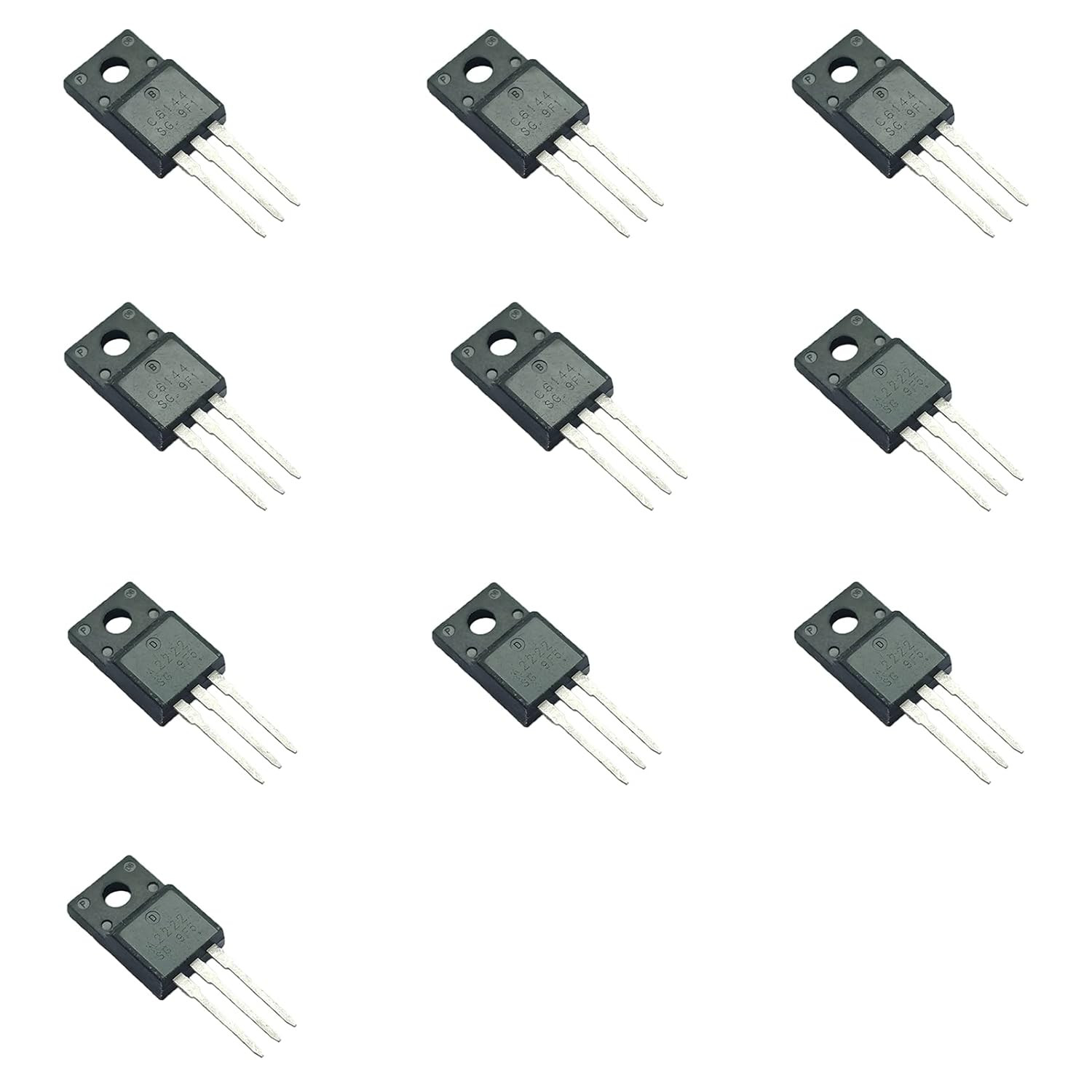 10Pcs(5Pcs A2222+5Pcs C6144) A2222SG C6144SG PNP NPN Epitaxial Planar Silicon Tr 10Pcs(5Pcs A2222+5Pcs C6144) A2222SG C6144SG PNP NPN Epitaxial Planar Silicon Tr