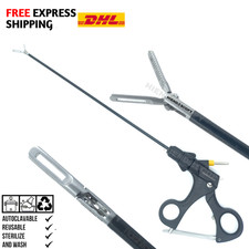 Fenestrated Bowel Grasper Forceps 5X330mm Grasping Laparoscopy Endoscopy German picture
