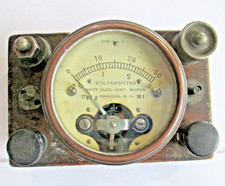 RARE Vintage HOYT VOLTAMMETER  Volt Ammeter Meter #161           A12 picture