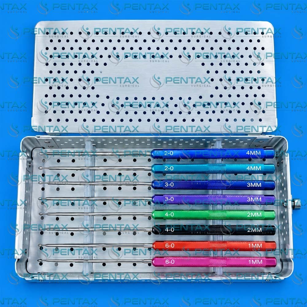 Cervical Curette German MIS Spine Curettes Neuro Orthopedic Spine Set With Box Cervical Curette German MIS Spine Curettes Neuro Orthopedic Spine Set With Box
