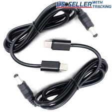 2pcs USB C Type-C 9V 12V 15V 20V PD Trigger 3ft Power Cable 5A DC 5.5 x 2.1mm picture