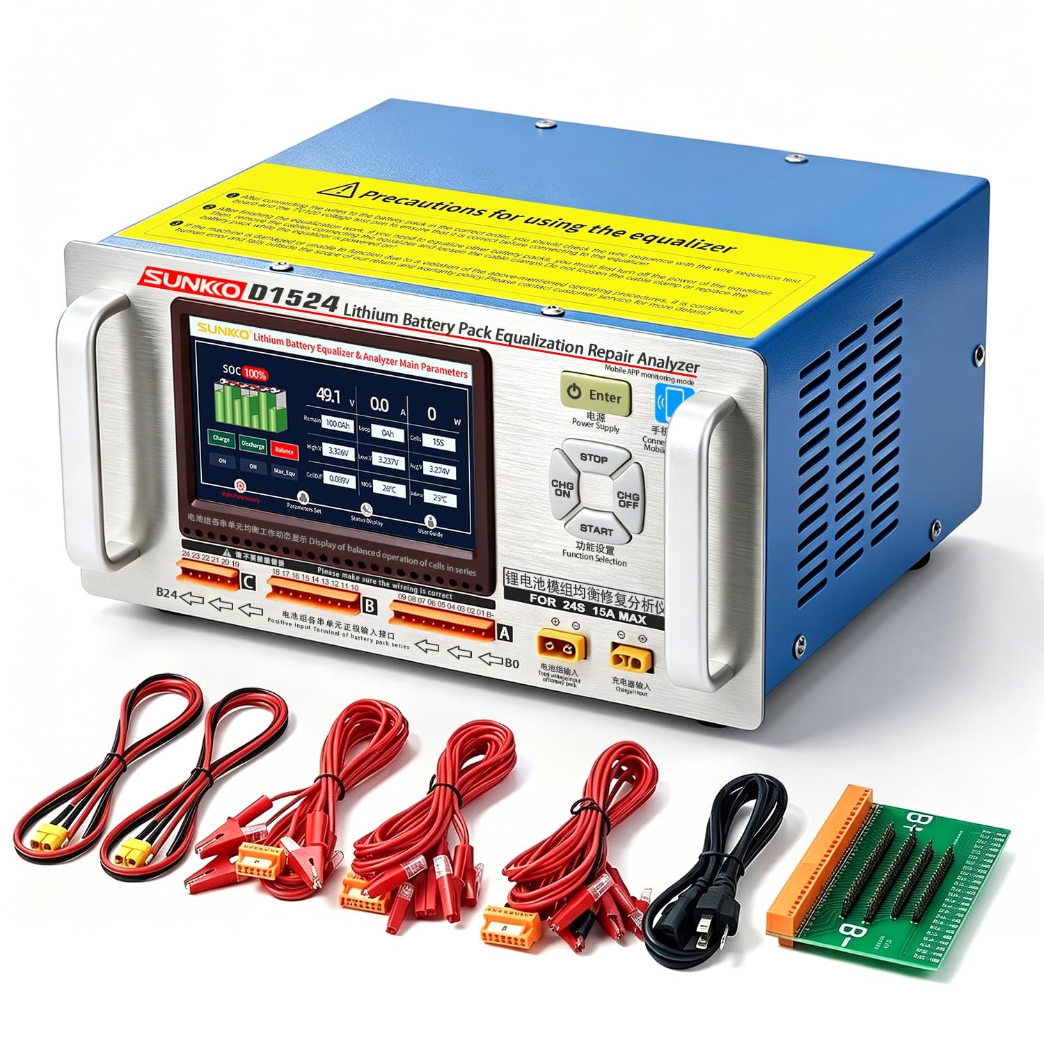 D1524 24S High Current Battery Balancer for Lithium Pack Maintenance Charging D1524 24S High Current Battery Balancer for Lithium Pack Maintenance Charging