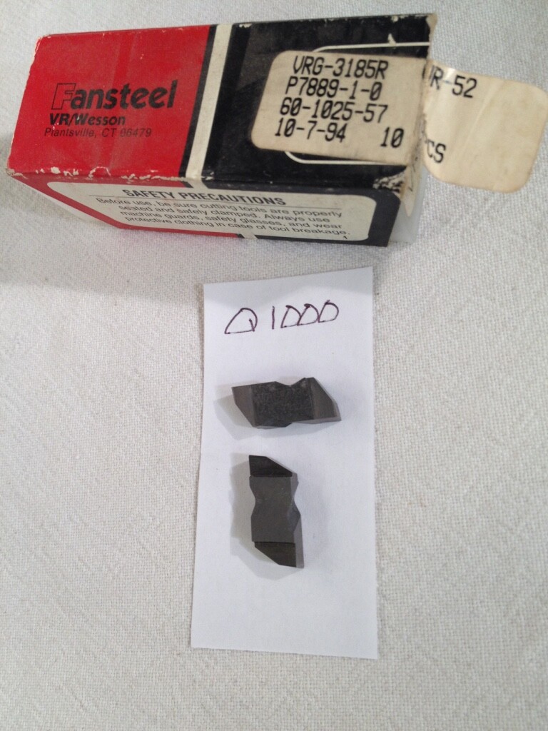 10 NEW VR / WESSON NG 3185R TOP NOTCH CARBIDE INSERTS. GRADE VR52. {Q1000} 10 NEW VR / WESSON NG 3185R TOP NOTCH CARBIDE INSERTS. GRADE VR52. {Q1000}