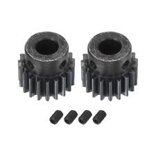 1Mod 19T Pinion Gear 8mm Bore 45# Steel Motor Rack Spur Gear with Step, 2 Set picture