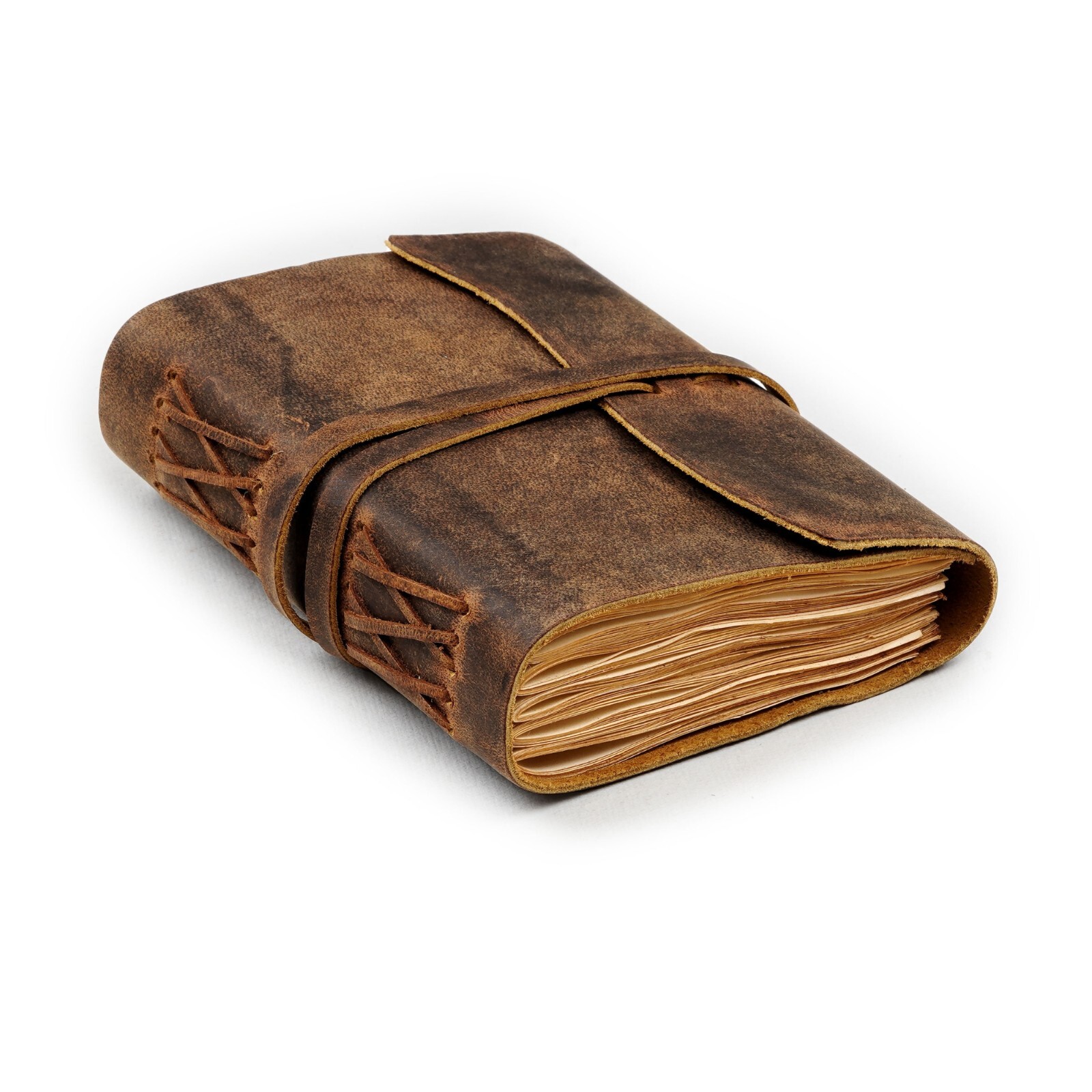 Vintage Journal 220 Antique Paper 7 X 5 inches Leather Bound Handmade Diary