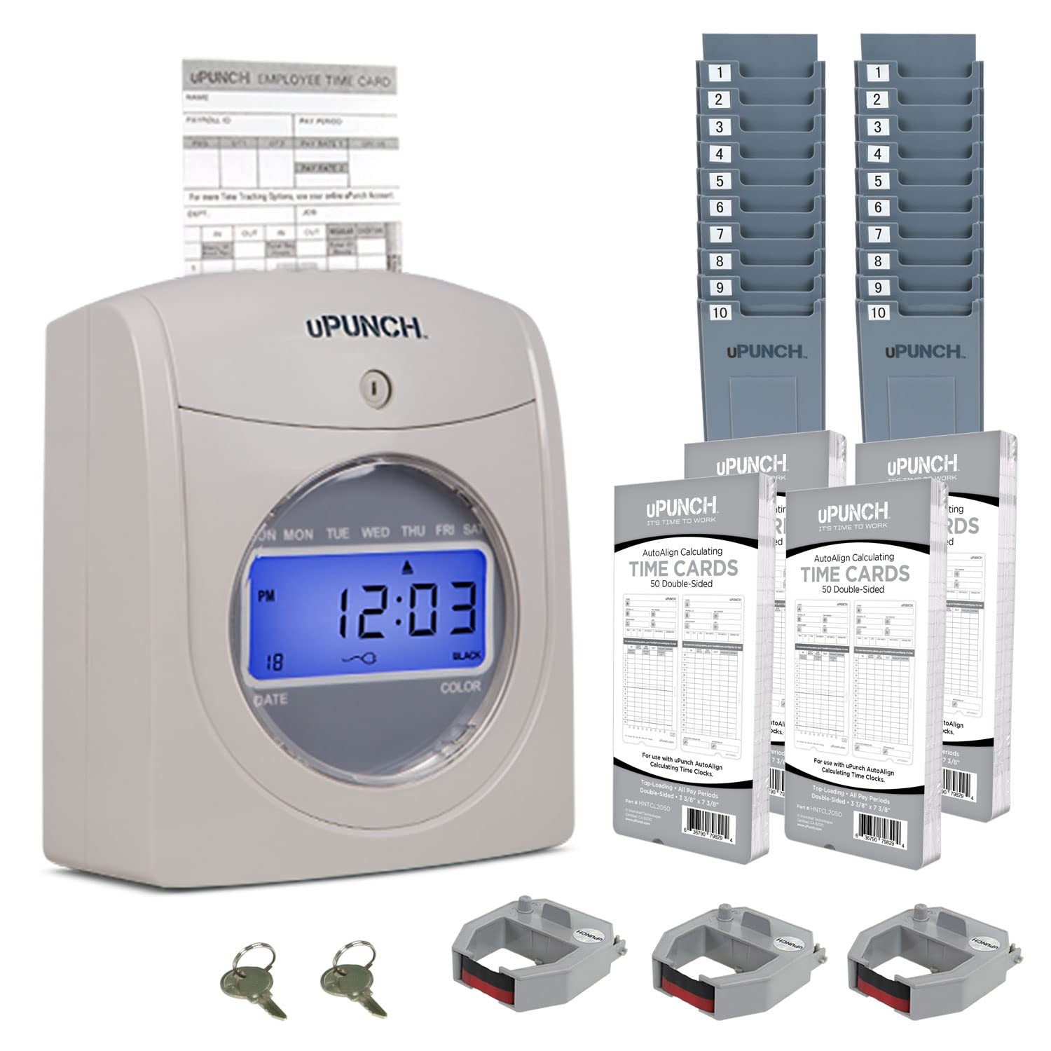 Employee Time Clock System HN4500 with 200 Cards