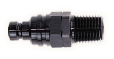 Q/R Male 3/8in NPT Plug Black picture