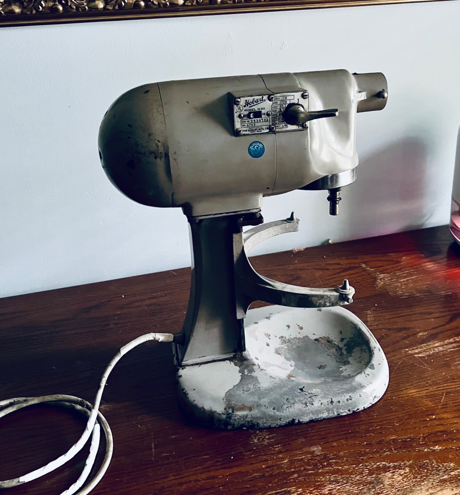 VINTAGE HOBART MODEL N-50 COMMERCIAL MIXER Tested WORKS *See Video*