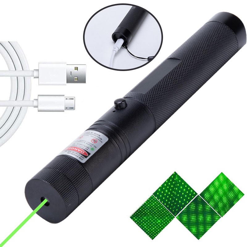NEW Rechargeable Lazer Green Laser Pointer Pen Astronomy Visible Beam Light
