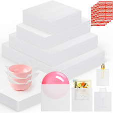 560 Pcs Dish Packing Supplies Foam Wrap Pouches Sheets Fragile Stickers picture