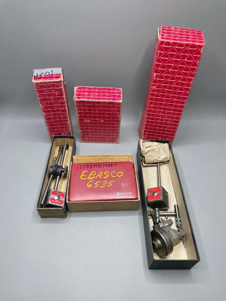 Starrett Magnetic Tools Lot Base No. 657 AA &657 E, And 5635 Machinist Tools USA Starrett Magnetic Tools Lot Base No. 657 AA &657 E, And 5635 Machinist Tools USA