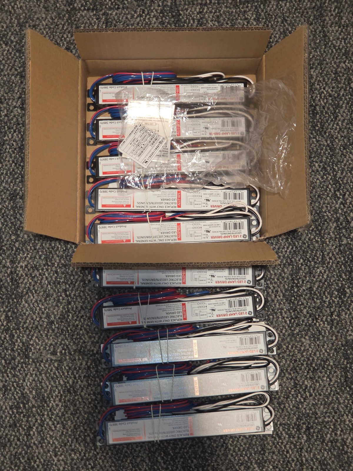LOT OF 10: General Electric LED15T8/DR/UN/2L LED Ballast LOT OF 10: General Electric LED15T8/DR/UN/2L LED Ballast