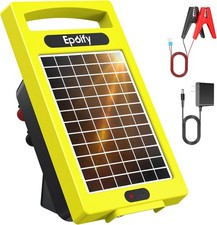 24 Hour Solar Electric Fence Charger 20 Miles fr Livestock & Predator Protection picture