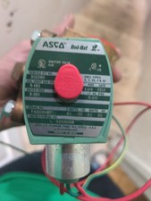 Asco Red Hat II Solenoid Valve Model #8210G008 1-1/4 Pipe Thread, 5-150 PSI picture