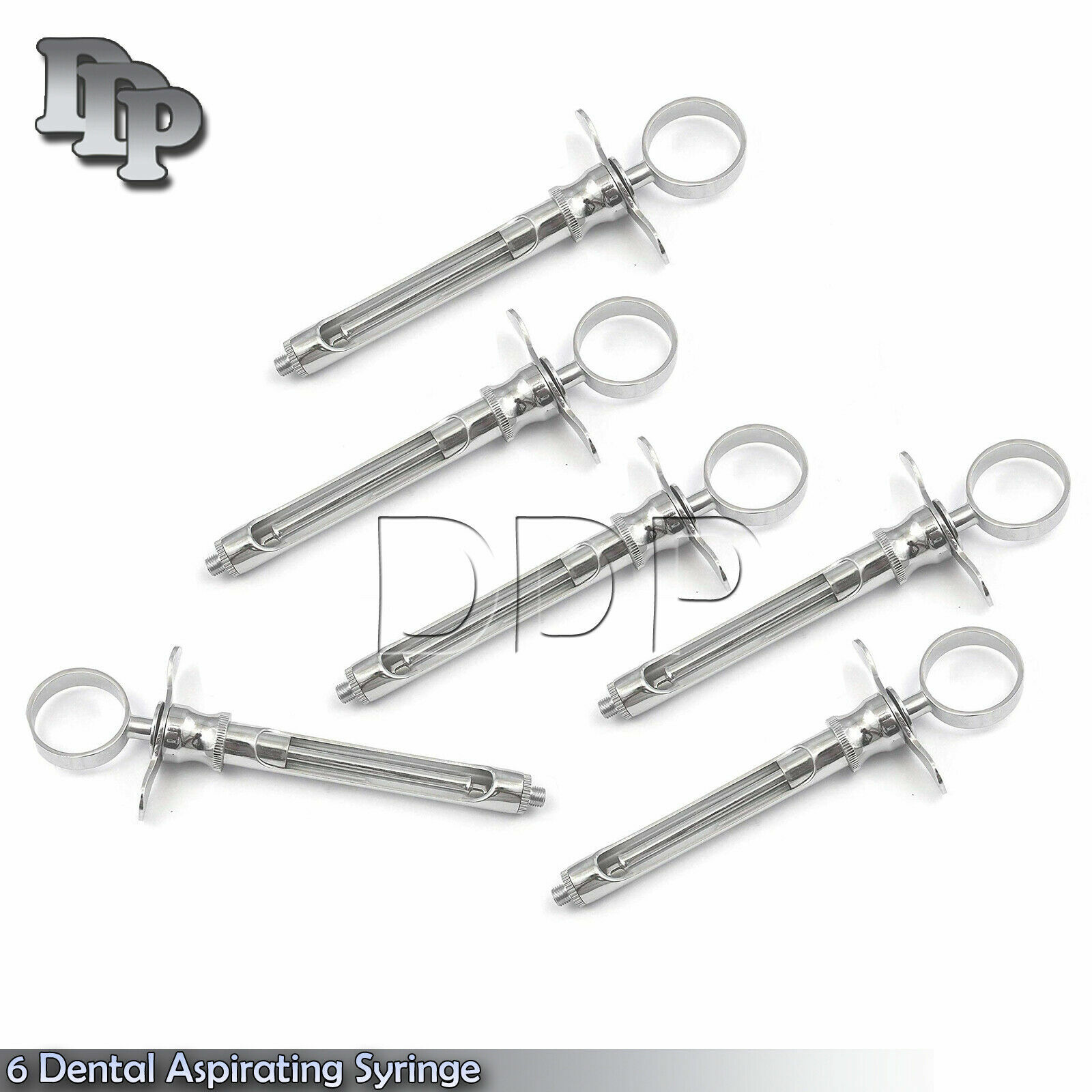6 German Dental Anesthetic Syringe Self-Aspirating 1.8CC-Dental Instruments-A+ 6 German Dental Anesthetic Syringe Self-Aspirating 1.8CC-Dental Instruments-A+