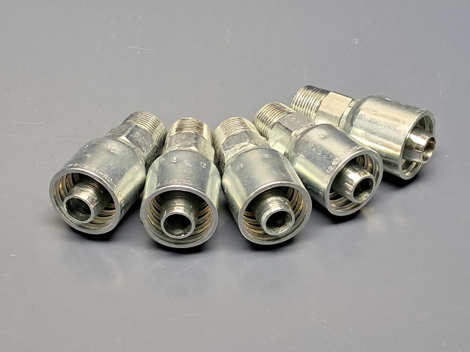 Lot of 5 OEM Parker 10143-12-12 Hydraulic Hose 3/4 Lot of 5 OEM Parker 10143-12-12 Hydraulic Hose 3/4