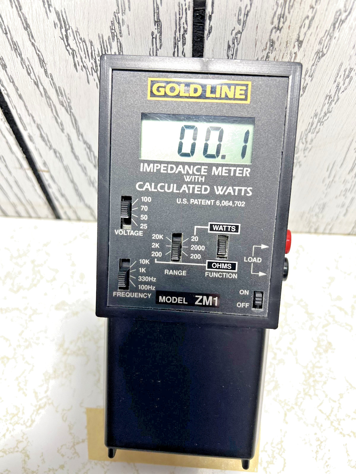 Gold Line ZM-1 Impedance Meter and CALCULATED WATTS METER -PLUS THE USER MANUAL Gold Line ZM-1 Impedance Meter and CALCULATED WATTS METER -PLUS THE USER MANUAL