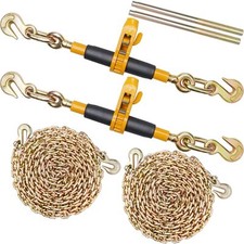 2PCS Ratchet Chain Binder 3/8