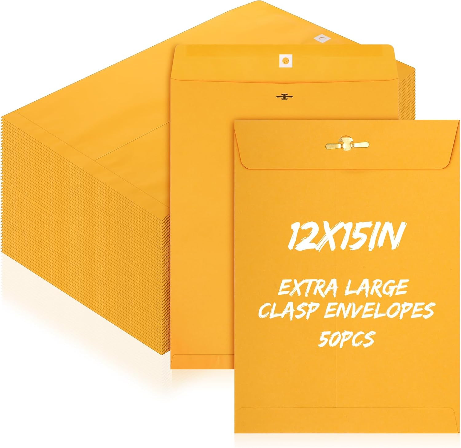 50 Pcs 12 X 15 Inch Extra Large Mailing Clasp Envelopes Jumbo Kraft Catalog Mani 50 Pcs 12 X 15 Inch Extra Large Mailing Clasp Envelopes Jumbo Kraft Catalog Mani
