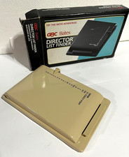 Vintage GBC Bates Director List Finder Beige Metal Flip Address Phone Book  picture