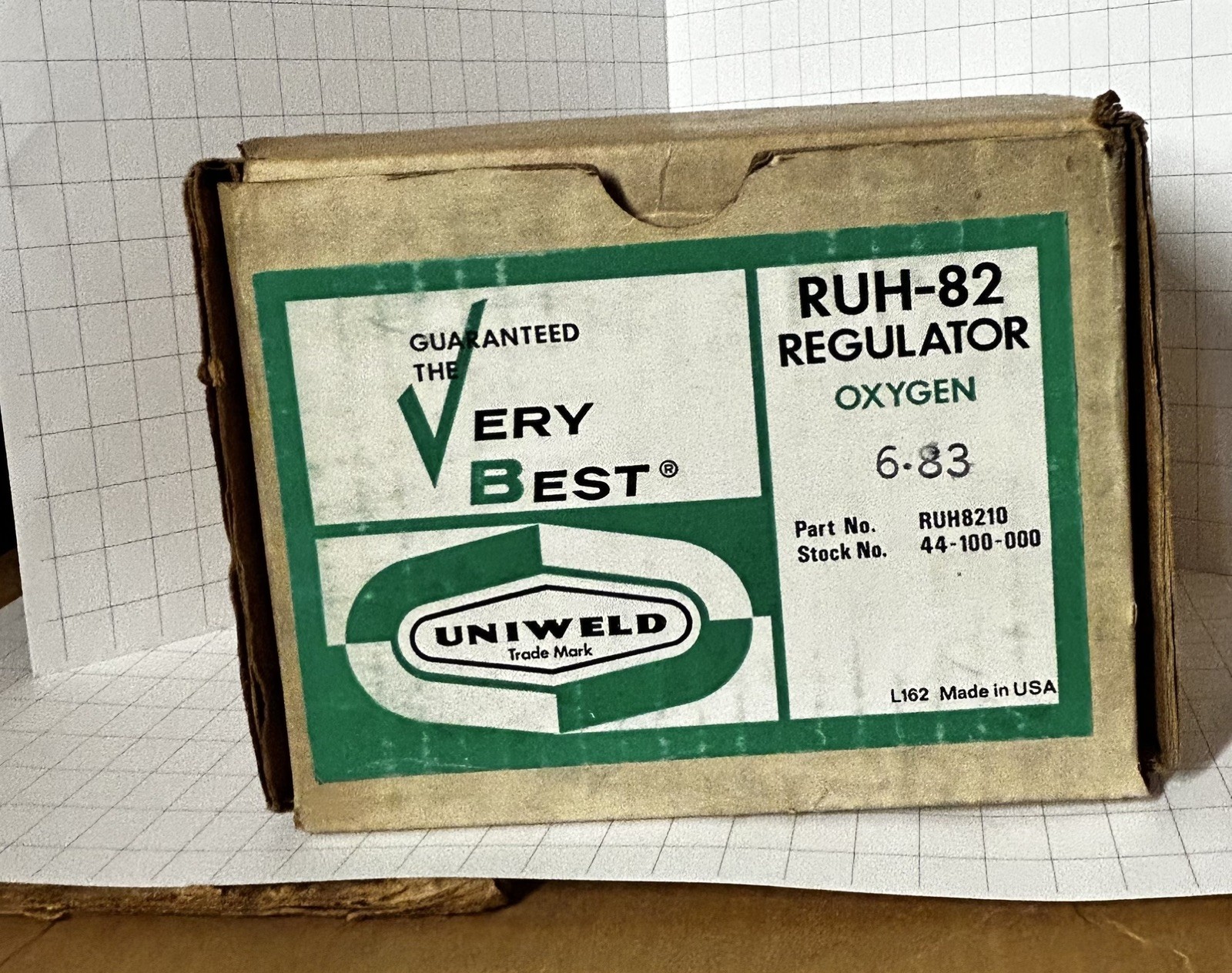 UNIWELD RUH8210 UNIWELD RUH82 Stage Regulator UNIWELD RUH8210 UNIWELD RUH82 Stage Regulator