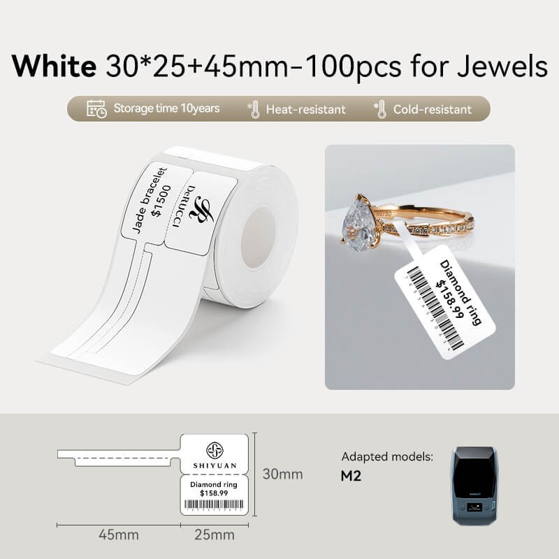 Niimbot Jewelry Label for M2 and M3 Niimbot printer only