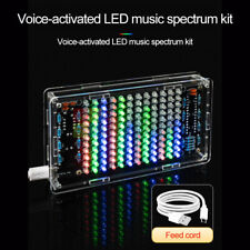 5V LED Music Spectrum Kit Voice Control Dynamic Dot Matrix Spectrum Screen DIY picture