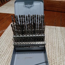 Precision Twist Drill 60 pc Set  HSS Jobber Length with metal box picture