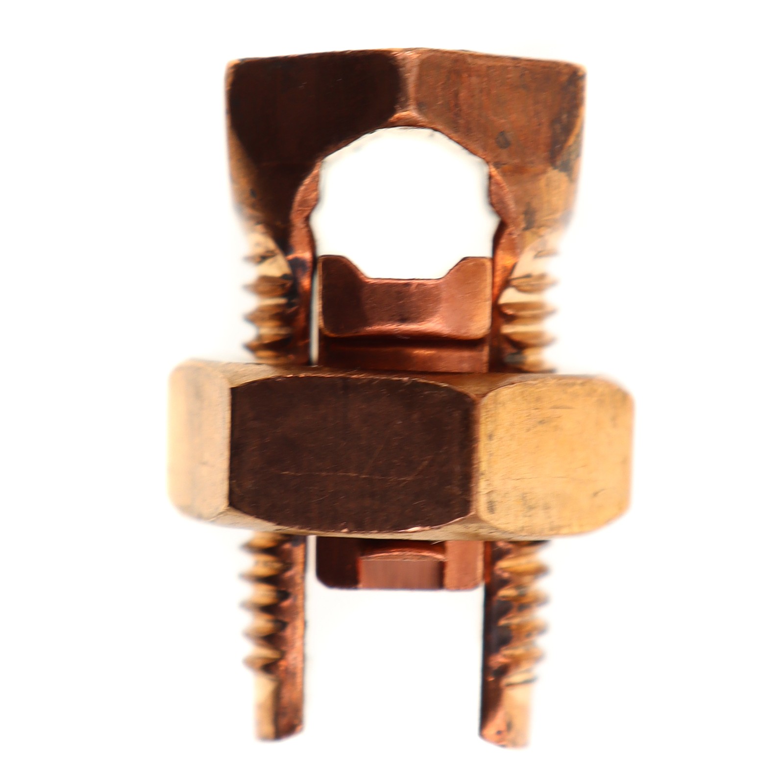 PENN-UNION S-2 MECHANICAL CABLE COPPER SPLIT BOLT CONNECTOR, 2-AWG PENN-UNION S-2 MECHANICAL CABLE COPPER SPLIT BOLT CONNECTOR, 2-AWG