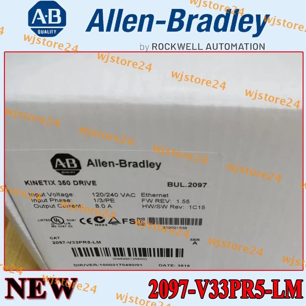 Sealed Allen-Bradley 2097-V33PR5-LM Kinetix 350 2.0kW Servo Drive US Free Tax Sealed Allen-Bradley 2097-V33PR5-LM Kinetix 350 2.0kW Servo Drive US Free Tax