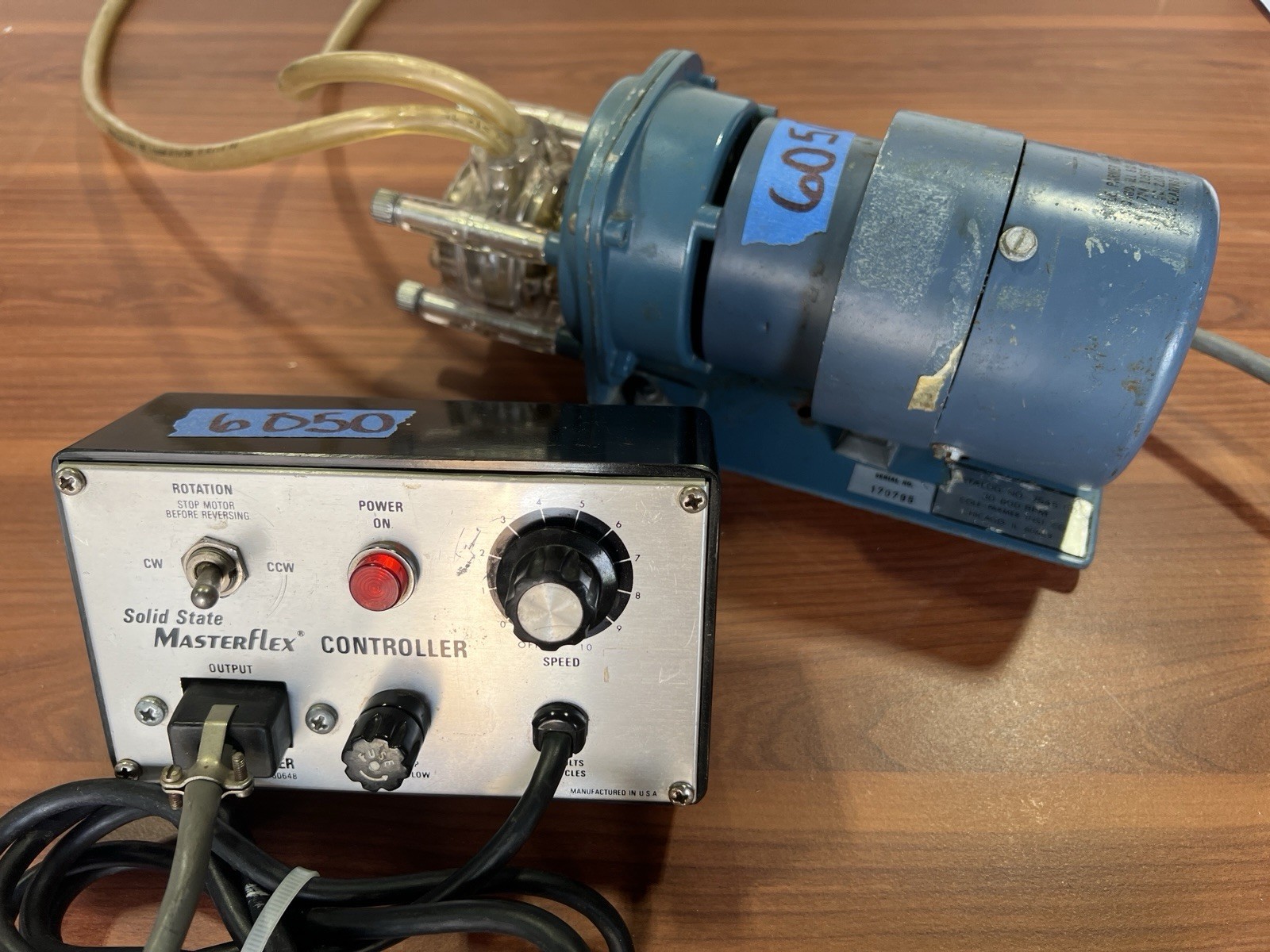 Masterflex 7545-00 Cole-Parmer Pump w/ variable speed Controller & 7018 Head