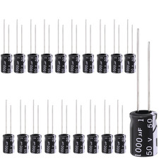 20Pcs Electrolytic Capacitor 1000Uf with Aluminum Radial Leads picture