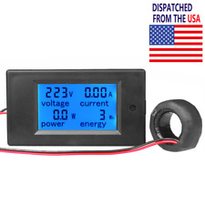 100A AC Digital Power Panel Meter Monitor Power Energy Voltmeter Ammeter 80-260V picture