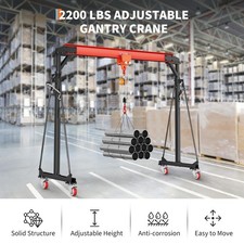 Adjustable Gantry Crane Heavy Duty, 1 Ton Capacity, Shop Lift Hoist Attachments picture