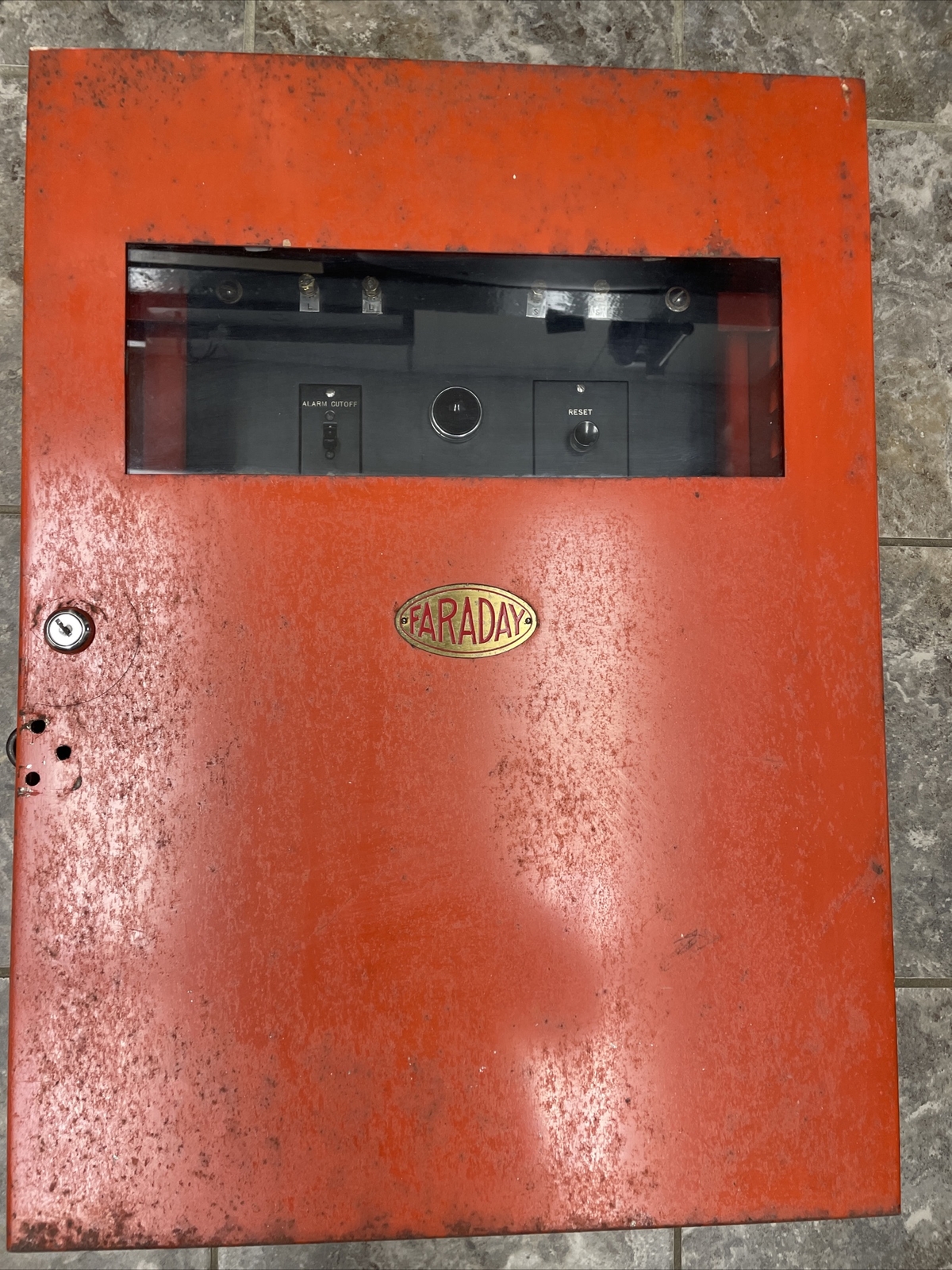 Very Rare Vintage Faraday Fire Alarm Relay Control Panel D-1245-FC 115/120v ac