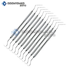 10× Dental Williams Explorer Unc 15/23 Color Coded Probe Double Ended Instrument picture