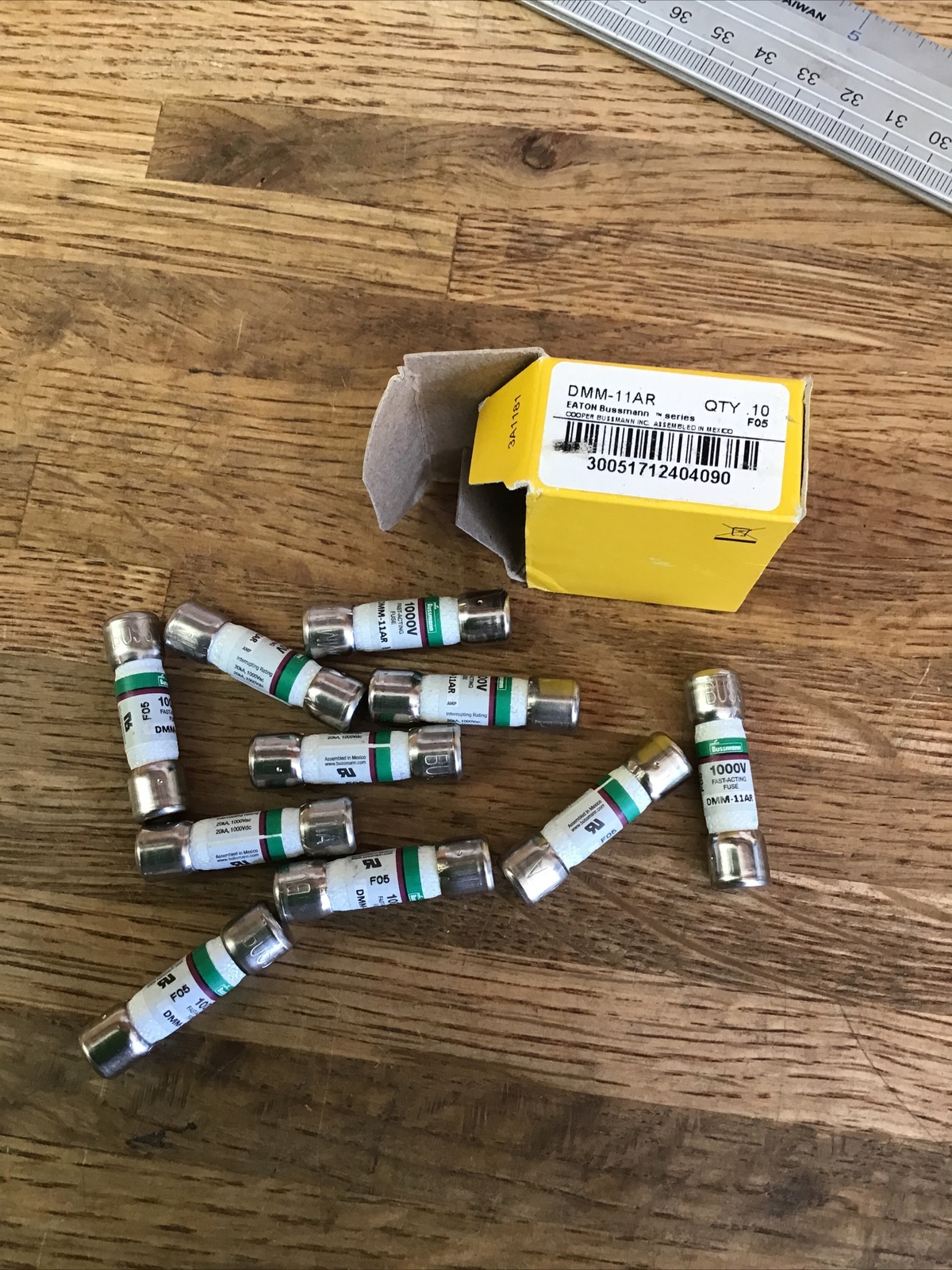 Lot Of 10 New COOPER BUSSMANN DMM-11AR DMM-11A FAST ACTING FUSES 1000 VAC/DC Lot Of 10 New COOPER BUSSMANN DMM-11AR DMM-11A FAST ACTING FUSES 1000 VAC/DC