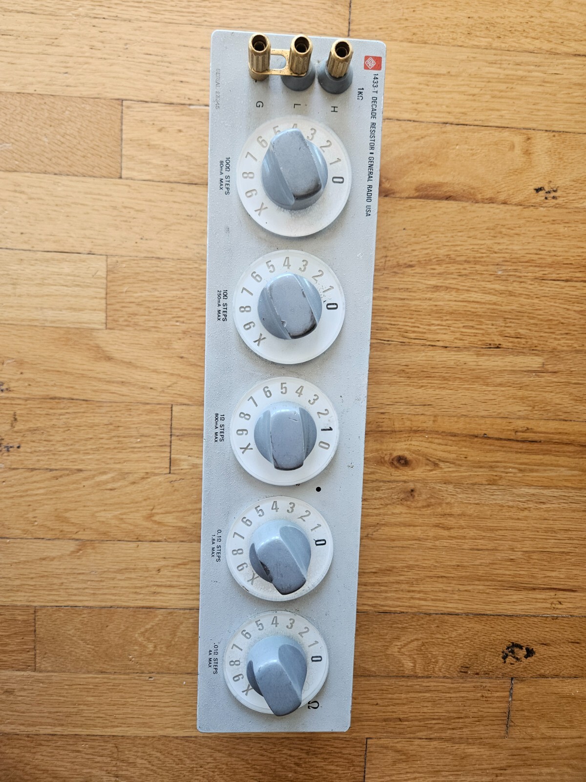 GR General Radio 1433T 5-Decade Resistor 0.01 to 1,111.10 ohms 0.01% 1433-T GR General Radio 1433T 5-Decade Resistor 0.01 to 1,111.10 ohms 0.01% 1433-T