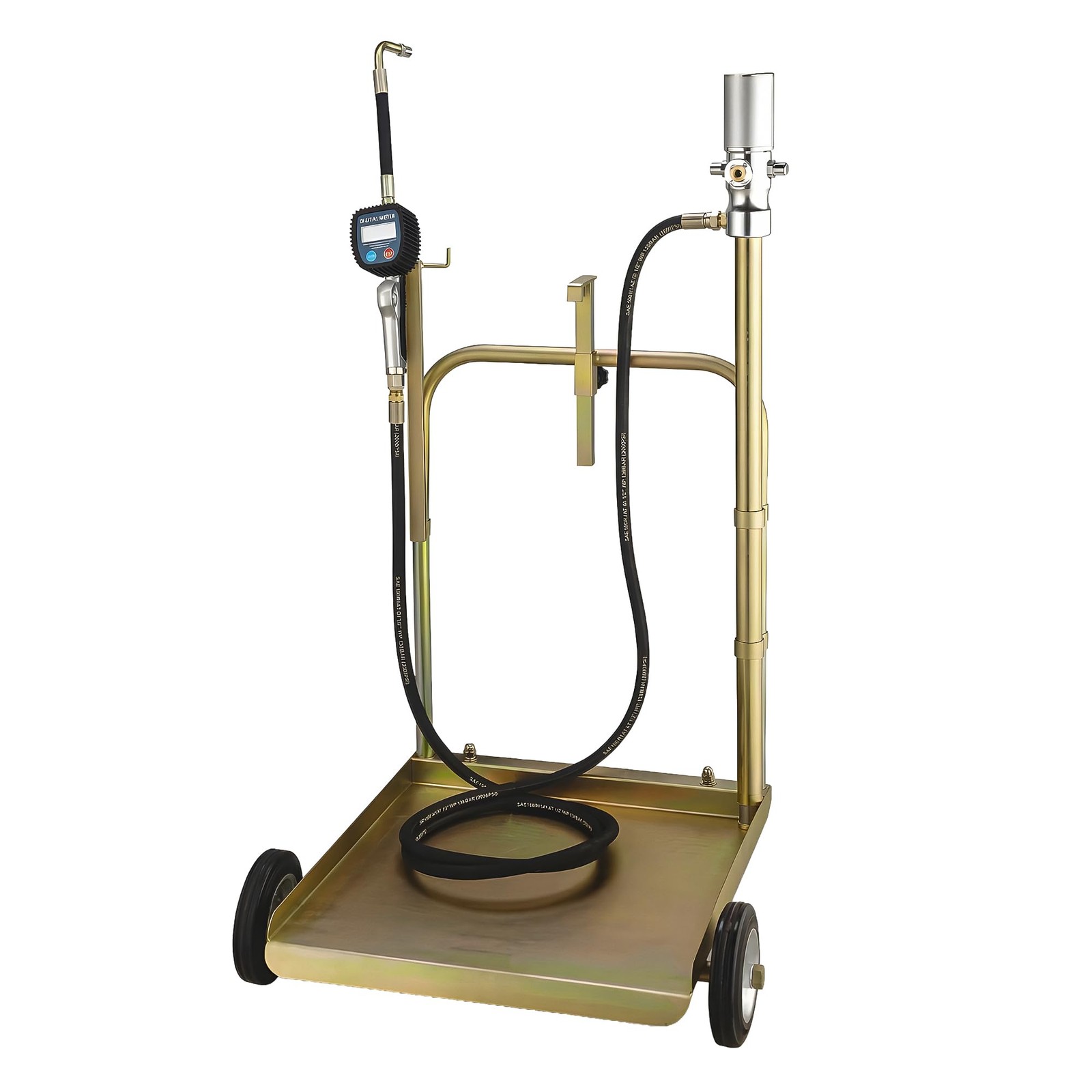 LAUCO 3:1 Air-Operated Oil Pump Kit – Digital Meter Gun, 13ft Hose, Mobile Drum LAUCO 3:1 Air-Operated Oil Pump Kit – Digital Meter Gun, 13ft Hose, Mobile Drum