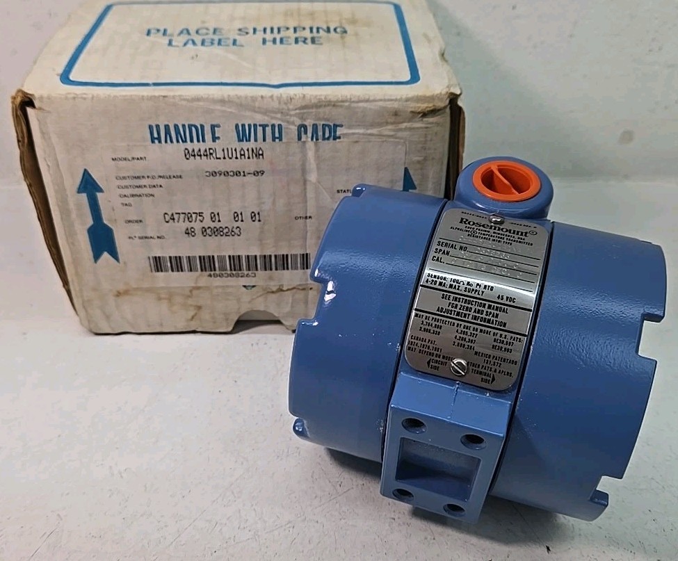 ROSEMOUNT 0444RL1U1A1NA Temperature Transmitter 25/75 Deg. C