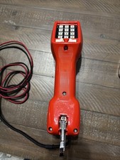 Vintage Harris Dracon M332-1 TS21 Lineman's Butt Set Telephone Line Tester Red picture