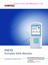 CONTEC PM10 Portable ECG EKG Machine Heart Beat Monitor,USB, Bluetooth,LCD USA picture